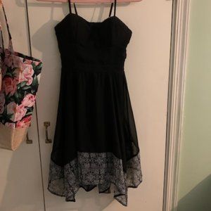 Black and Gray Dress